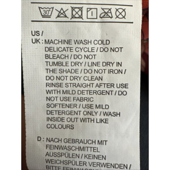 CUPSHE Women's M One-Piece Swimsuit Burgundy Floral NWT - Picture 14 of 16